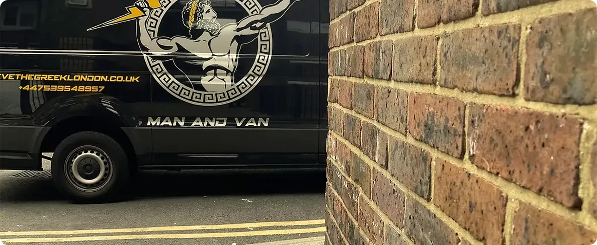A Steve The Greek van parked on a London street